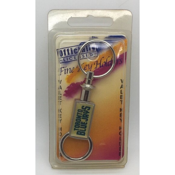 Toronto Blue Jays Valet Key Holder Key Tags 2 Piece Valet Officially Licensed - Picture 1 of 3